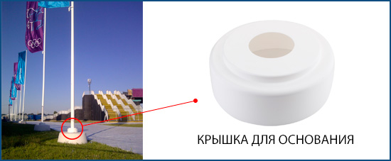 Крышка для установки флагштока